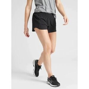 NWT Athleta Hustle 3" Running‎ Shorts Womens 2X New Black Activewear Workout